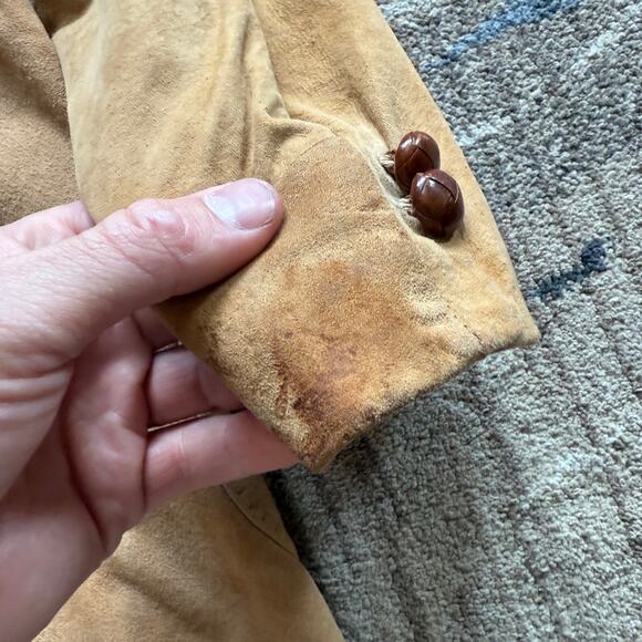 Men's Vintage 1950's Denver Dry Goods Co. Aquasuede Western Leather Jacket Sz L - Picture 10 of 11